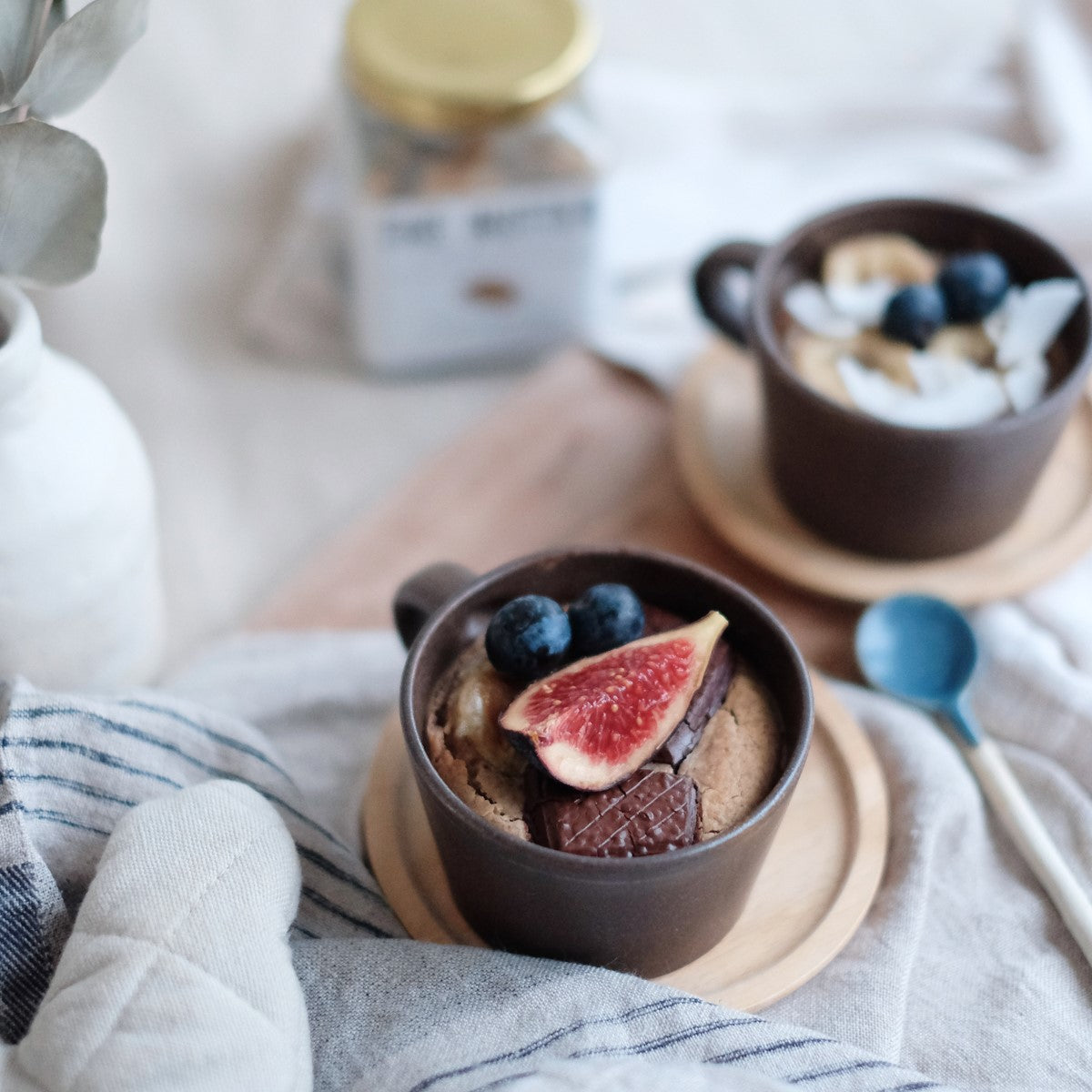 NUT BUTTER BAKED OATS (NO EGG, NO BAKING POWDER) 烤燕麥蛋糕 (無蛋無泡打粉配方) The