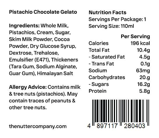 Pistachio Chocolate Gelato 開心果朱古力雪糕