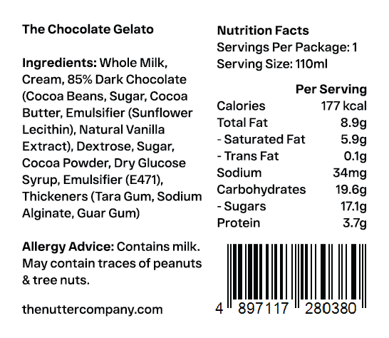 The Chocolate Gelato 85%黑朱古力雪糕
